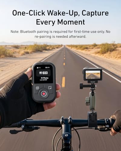 Image of TELESIN T13 Remote for DJI Osmo Action 6 /5 Pro /4 & Osmo 360 | for DJI Osmo Action 6 /5 Pro /4 and Osmo 360 - Waterproof Remote with 1.4 inch HD Screen, 50m Wireless Range and 8H Battery