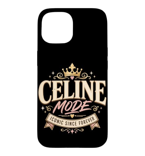 Celine Mode �ے��I�Ȗ����N���E�� �O���t�B�b�N Since Forever Name �X�}�z�P�[�X iPhone 15 �p