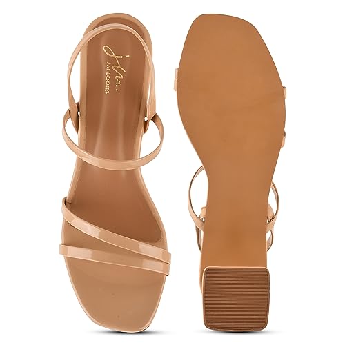 Image of JM LOOKS Fashion Women Stylish Casual Block Heel Sandal Fancy Solid Comfortable Sole For Womens & Girls