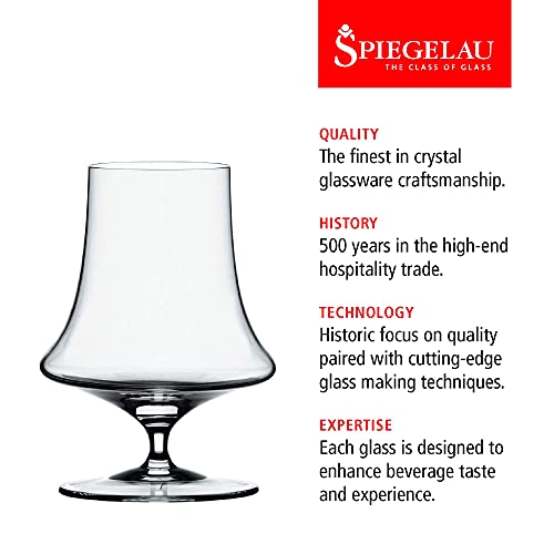 Spiegelau Willsberger Whiskey Glasses Set of 4 - European-Made Crystal, Modern Cocktail Glasses, Dishwasher Safe, Professional Quality Cocktail Glass Gift Set - 12.9 oz