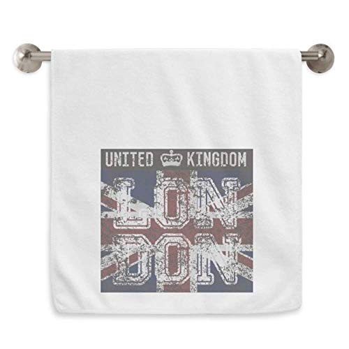 DIYthinker London UK England The Union Jack Flag Mark Hand Towel Bath Facecloth Soft Cotton Washcloth