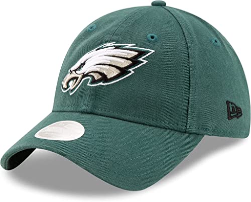 New Era Women's NFL Core Classic 9TWENTY Adjustable Hat Cap One Size Fits All (Philadelphia Eagles Green)
