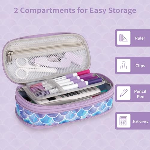 Atripack BD03-1 Pencil Case For Gils Big Capacity High Large Storage Pouch Bag Marker Pen Case Stationery Bag Travel Holder School College Office Organizer For Kids Men Women Adult Teens thumb #5
