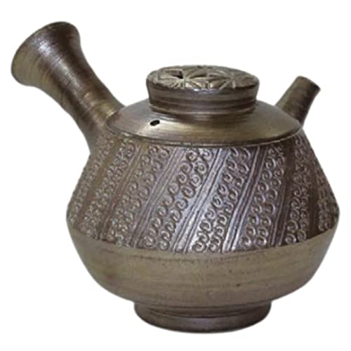 Teapot Kyusu Tokoname - Jusen - Bronze - 180 Ml Cc - Ceramic Mesh - Seal Case #TOP5
