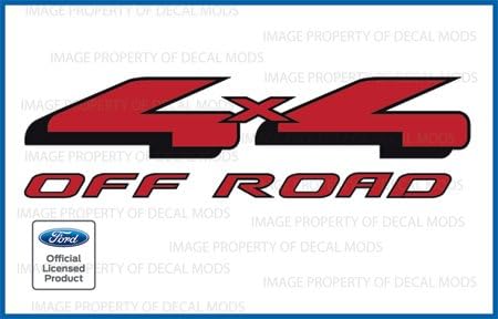 Ford F150 4x4 Offroad Red Decals Stickers - FR (1997-2008) | FH1E6