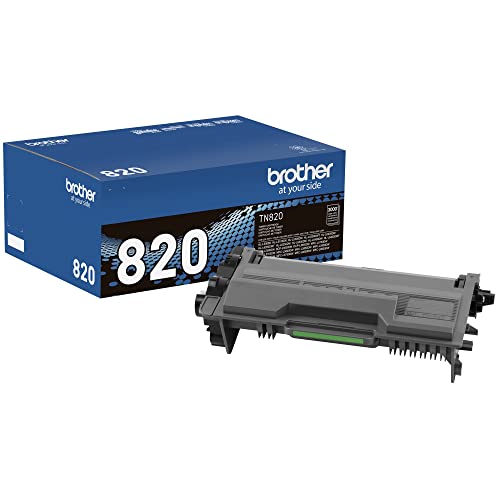 Tinta Y Tóner, Office Product BROTHER Genuine Toner Cartridge, TN820, Replacement Black Toner, Page Yield Up To 3,000 Pages, Amazon Dash Replenishment Cartridge, Negro