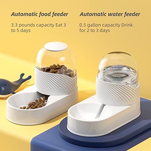 Automatic Cat Feeders Pet Water Dispenser Suit, Anti-blocking and Anti-overturning Design, Automatic Gravity Dog Feeder… - Image 4