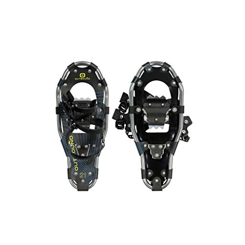 OUTBOUND Snowshoes Kit | Lightweight Aluminum Snowshoes with Adjustable Poles and Bag | Men and Women | 25 Inches