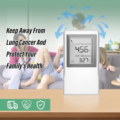 Radon Detector for Home, Allows Short and Long Term Monitoring of Radon Levels in The Air, Dual use for Hanging and Tabletop Placement, US Version-Pci/L,Radon Detector,Home Radon (White) by Orsong - Image 7