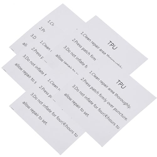 Hohopeti Kit de Reparación Autoadhesivo para Colchón de Aire y Productos Inflables 20 Parches de Caucho de 5X5 CM Cinta Adhesiva Resistente para Piscinas Juguetes y Botes Inflables