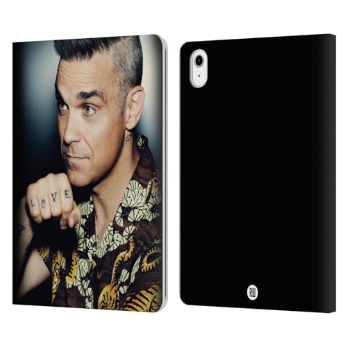 Housse iPad Air 11 Robbie Williams en cuir pour travailler au café avec style