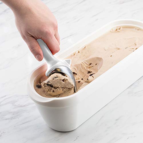image for Tovolo Tilt Up Ice Cream Scoop, Ergonomically Balanced Handle, Chrome 