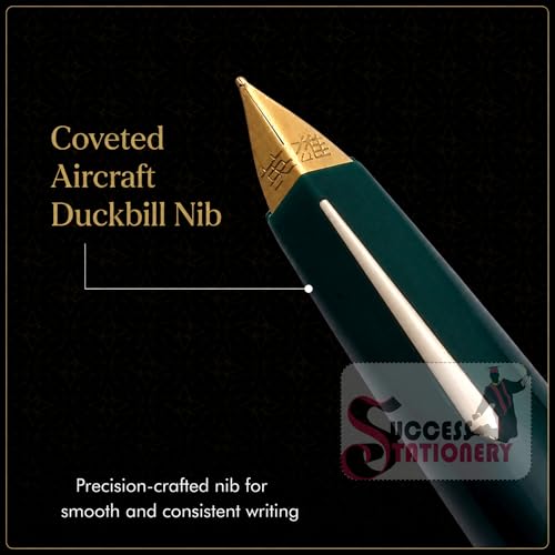 Image of Hero 240 Fountain Pen for Students & Professionals | Fine Nib, Smooth Writing, Ink Cartridge Compatible | Everyday Office School Pen | Ink Pen (Green)