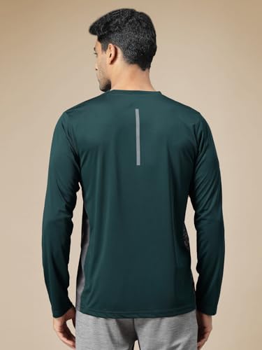 Image of CHKOKKO Gym T Shirts for Men Workout Solid Quick Dry Sports Men T-Shirts Breathable Lightweight Full Sleeve Regular Fit Round Neck Running Stylish Tshirt for man