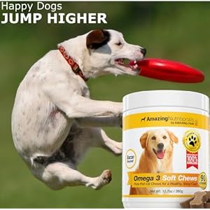Amazing Omega 3 Fish Oil for Dogs - Omega 3 for Dogs Shedding and Itchy Skin Relief for Dog Dry Skin and Hot Spots, EPA and DHA Fatty Acids, Dog Skin and Coat Supplement - 90 Bacon Soft Chews Amazing Omega 3 Fish Oil for Dogs – Omega 3 for Dogs Shedding and Itchy Skin Relief for Dog Dry Skin and Hot Spots, EPA and DHA Fatty Acids, Dog Skin and Coat Supplement – 90 Bacon Soft Chews