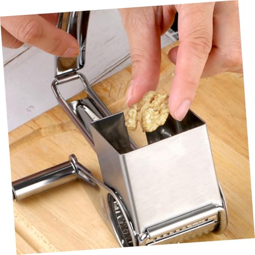 Rallador de queso giratorio manual de acero inoxidable miniatura 4