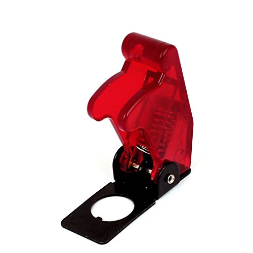 Uxcell Plastic 12Mm Toggle Switch Waterproof Spring Loaded Safety Cover Red #TOP1