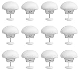 Lethra 16PCS Bettdeckenhalter, Bettdecken Clips mit Knopf Design rutschfeste Quilt Fixer für Bettbezug ohne Nadeln, Bettlaken Klammern zur sicheren Befestigung für Zuhause Schlafzimmer Hotel Weiß