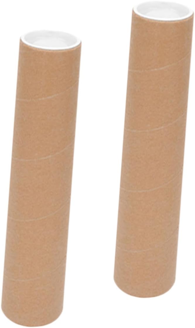 Uonlytech 2Pcs Heavy Duty Poster Tubes for Art Storage and Shipping Mailing Tubes with End Caps for Long Term Document Transport and Protection