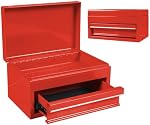 Torin APBT701RB 10" Mini Portable Steel Tool Box with drawer,Small Metal Tool Chest for Home,Garage or Workbench,Red