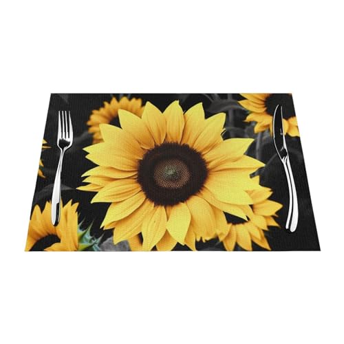Set de table thermorésistant en PVC imperméable et antidérapant pour cuisine moderne