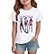 T-Shirts à Manches Courtes Fille Filles Tee Shirt Col Rond Graphique Décontracté Comfortable Mignon Enfants Tee-Shirt