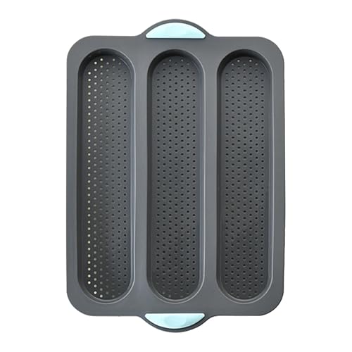 Stampo per pane, teglia per pagnotta in silicone, fodere per panini, forme di pane in silicone, 24 x 34,5 cm, teglia per pane francese, stampo professionale in silicone per torte, torte, pane