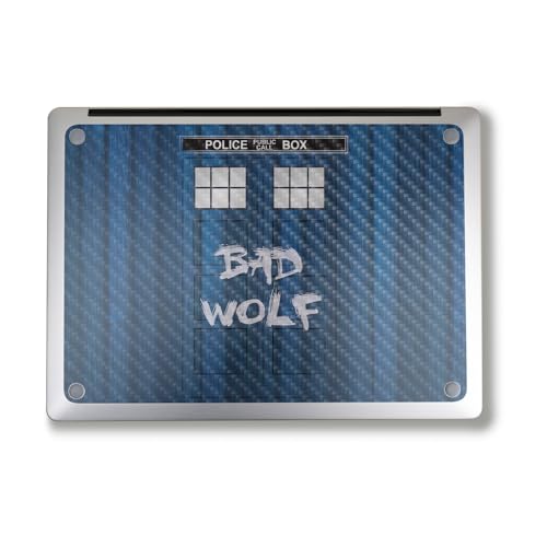 Image of Carbon Fiber Laptop Skin Compatible with Surface Laptop 7 15 inch (2024) - Time Lord Box - Premium 3M Vinyl Protective Wrap Decal Cover - Easy to Apply | Crafted in The USA by MightySkins