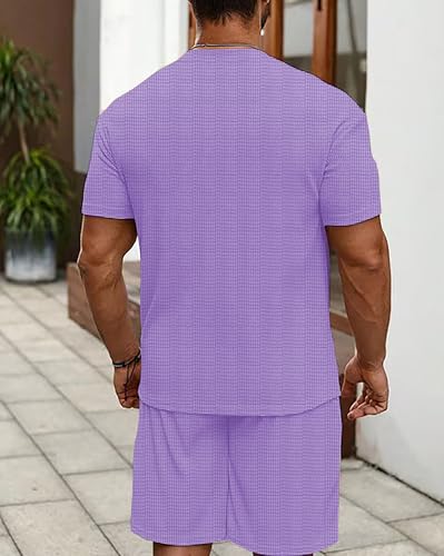 Image of Vogaan Men's T-Shirt and Shorts Set | Top & Shorts Night Suits Set | Night Wear for Men