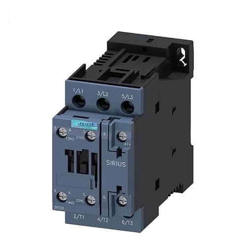 AYNRJKKX Power contactor 17A 7.5kW 1NO+1NC 24VDC with Integrated Variable Resistor 3-Pole 3RT20251KB40