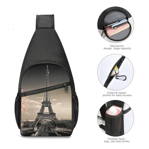 Mochila Bandolera Deportiva Casual Unisex Blanca miniatura 5