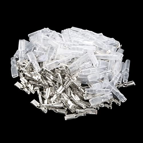Uxcell 100Pcs 2.8Mm Quick Splice Wire Terminals Female Spade Crimp Connector With Insulated Sleeve #TOP4