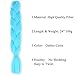 NAISIER Jumbo Braids Box Braids Light Blue Color Hair Extension For Braiding Kanekalon Color Extensions for Braids Jumbo Box Braiding Hair,5 Pcs,24