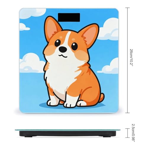 Báscula digital Corgi Dog para peso corporal, hasta 180kg miniatura 2