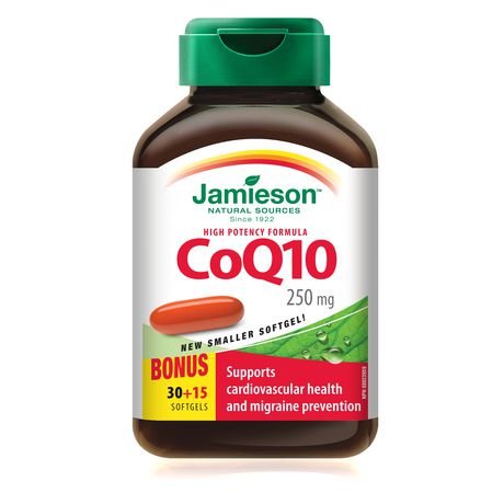 CoQ10 250 mg formula, 45 softgels