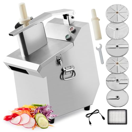HarmoHaby Commercial Food Processor with 6 Blades, Electric Vegetable Slicer