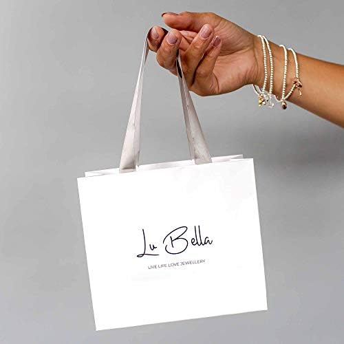 Lu Bella Thank You Gifts For Women. Adjustable Silver String Friendship bracelets presents. Jewellery gifts for women with Charm and Gift Bag from