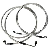 Vanlison Extended Front & Rear Brake Hose Lines Brake Cable Set Compatible with Polaris RZR 570 800 800S 4 800 XP 900 XP 4 900 900S Part # 1911582 1911579 1911583 1911725 1911609