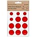 Bookman Reflective Stickers, Dots (Red) - Bike Stickers - Reflective Tire Stickers, 8 x Large and 4 x Small