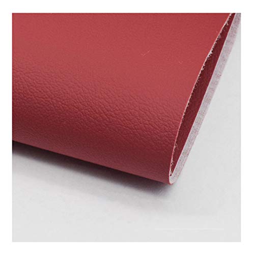 Feuilles de cuir synthétique vin rouge 1.38x4m haute couture - 3