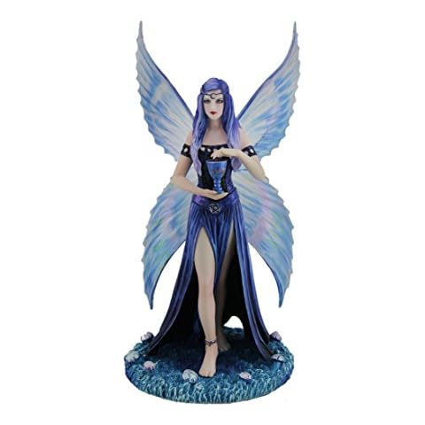 Veronese Anne Stokes Blue Butterfly Fairy Statue Cover