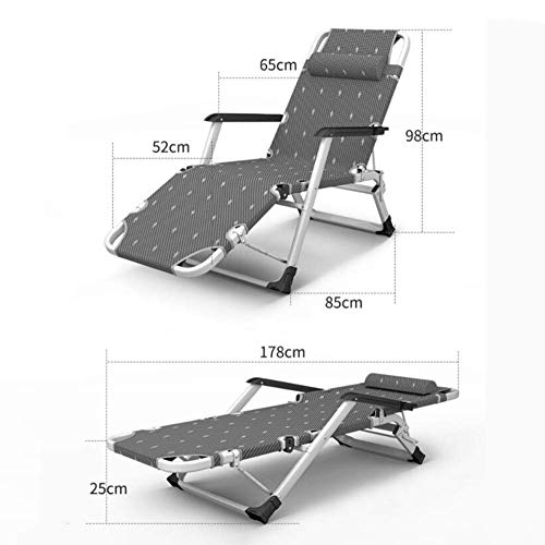 Sunlounger Camping Chair, Zero Gravity Recliner, Folding Lunch Break Chair, Home Balcony Beach Chairs, with Headrest,Outdoor Reclining Chair