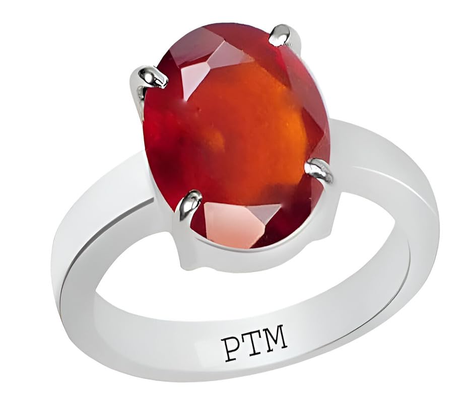 ptm 925 Sterling Silver Gomed (Hessonite) 3.25 Ratti or 3 cts to 10.25 Ratti or 9.35 cts Natural Gemstone Bis Hallmark Ring for Men & Women-picture-39