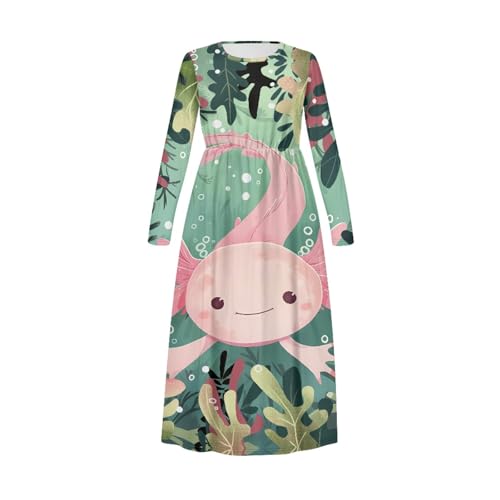 Xhuibop Dresses Girls Long Sleeve Dress Kids Party Dress Fall Dress for Girls4