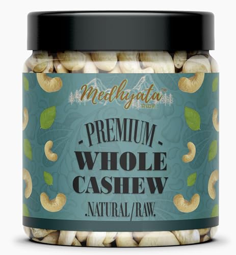 Image of Medhyata Whole Cashew /Kaju Nuts 1Kg Pack | Whole Crunchy Cashew Nuts | Premium Kaju | Rich in Protein | Rich in Fibre | Dry Fruit | Festive Snacking
