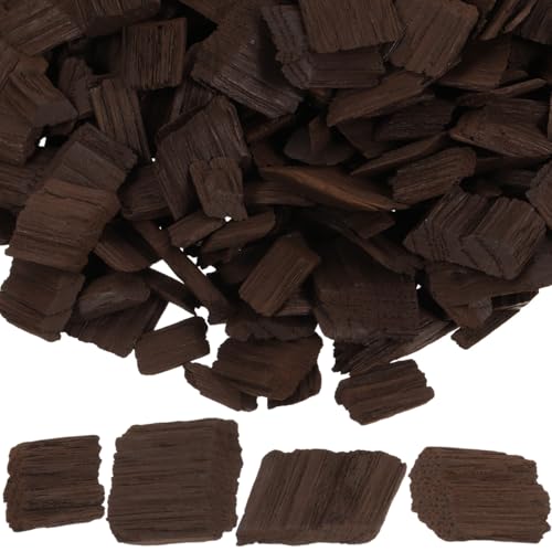 Garneck Copeaux de chêne pour vin rouge et whisky - Copeaux de chêne fortement grillés pour la maturation du vin et du whisky - Accessoire de brassage idéal en bois de tonneau de qualité supérieure