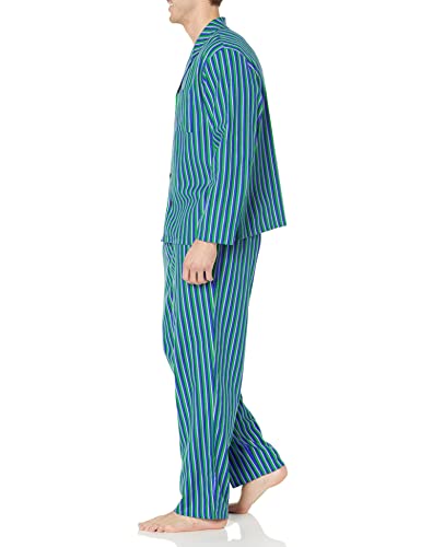 Amazon Essentials Men's Flannel Pajama Set, Blue Stripe, Medium #TOP6