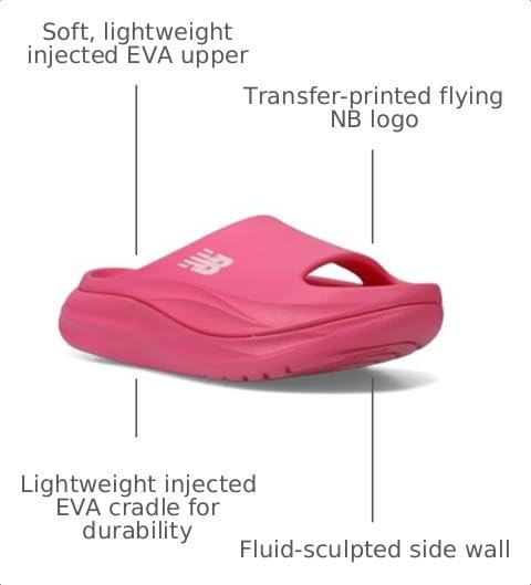 New Balance Women's Slide Sandal, Pink Heat/Pink Salt, 11 - image 2
