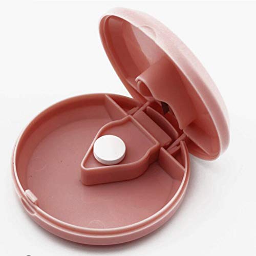 SUPVOX Tablettverdeler rond kunststof tablettensnijder pillensnijder (roze) - Image 5