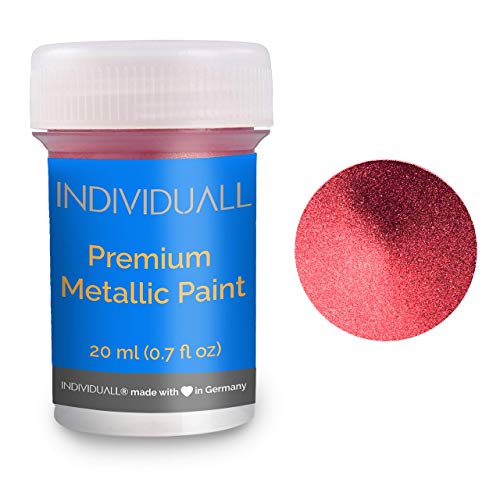 Individuall Metallic Acrylic Paint Set - 8 Pack (20 Ml) Multicolored Metallic Paints For Indoor And Outdoor Use On Canvas, Paper, Rock, Wood, Metal & Walls - Gifts For Artists #TOP6